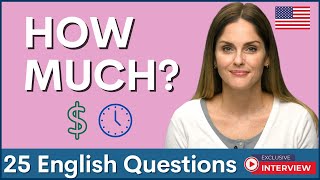 25 HOW MUCH Questions to improve your English Speaking Skills | Interview Practice @ShawEnglishOnline