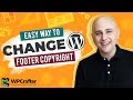 How To Change The Footer Copyright Credits On Any WordPress Theme