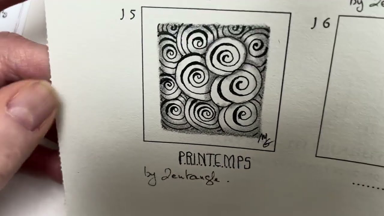 100 DP 2026 - J 5 - Les essentiels - Semaine 1 - Zentangle pour débutant 