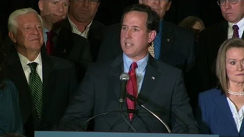 'A trifecta': Santorum's sweep jumbles GOP race