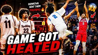 DeMatha vs Spalding Got HEATED! 50+ D1 Coaches Were Watching 👀