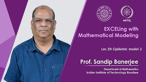 Lec 29: Epidemic model 2