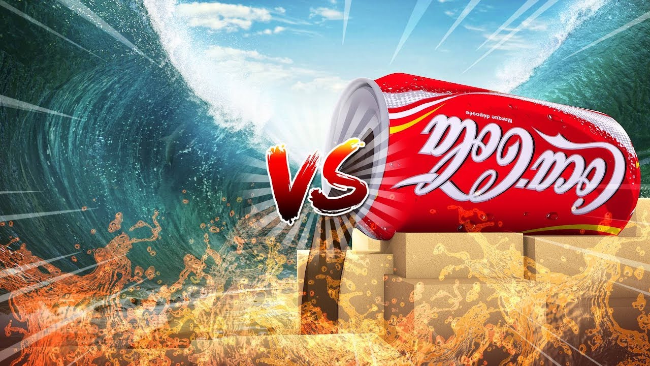 Minecraft TSUNAMI COCA COLA BASE CHALLENGE (Coca Cola Vs 