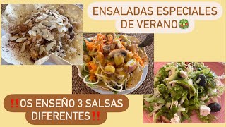 ENSALADAS con ADEREZOS ESPECIALES🥗 OS ENSEÑO LA COMPRA🙋🏽‍♀️