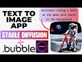 Text to Image App using Stable Diffusion and Bubble | Stability.ai | Generative AI