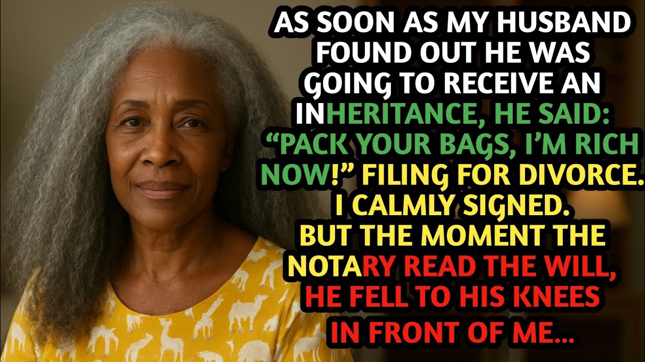 # AFTER THE INHERITANCE, MY HUSBAND KICKED ME OUT - 