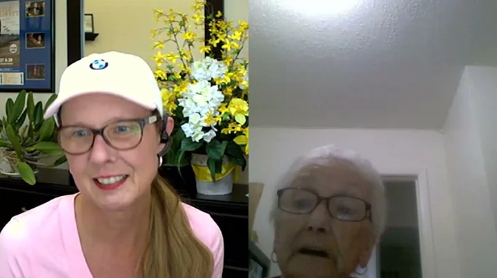 Trying to help Mom do a Teams call and using FaceT...