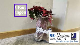 DIY COWBOY Boot Arrangement