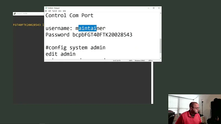 FortiGate Resetting the admin account password without knowing it.