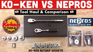 Nepros vs Ko-ken Zeal 🇯🇵 Трещотка Nepros • Насадки с ореховой рукояткой Ko-ken • Перевозка японских инструментов