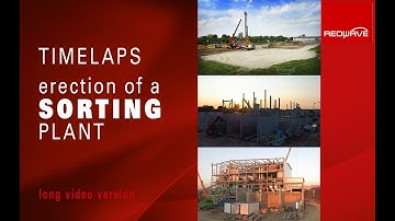 Timelaps - Erection of a Sorting Plant (Glass Recycling)