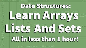 Array, ArrayList, Hashset, Treeset, and LinkedHashSet all in one video. Data Structures in 1 hour