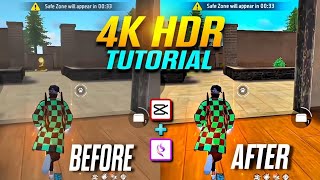 Freefire HDR Quality (2026). Tutorial By @dnbstars || How To Increase Freefire Video Quality 🥰