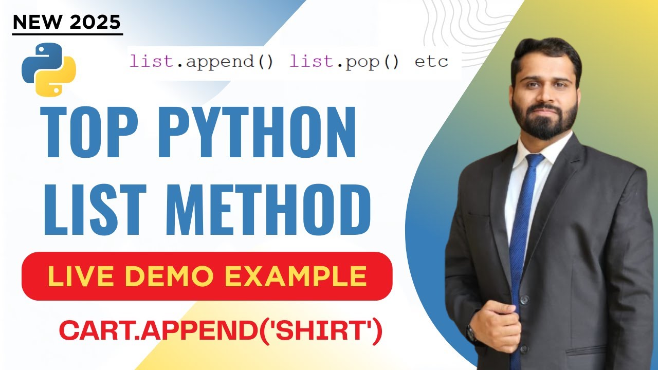 The BEST Way to Learn Python List Methods in 2025 - YouTube