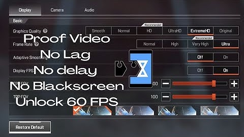 Proof Video No Lag and Delay Virtual Xposed | Unlock 60 FPS in Apex Legends mobile