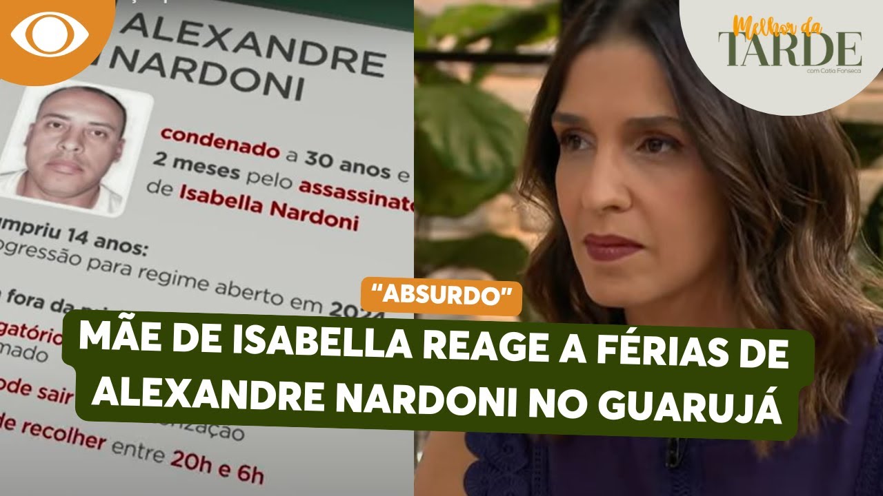 Mãe de Isabella desabafa sobre férias de Alexandre Nardoni em mansão | Melhor da Tarde