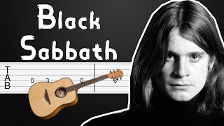 Paranoid - Black Sabbath Guitar Tabs, Guitar Tutorial, Guitar Lesson (Fingerstyle)