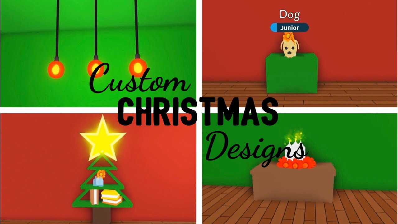 4 Custom CHRISTMAS Design Ideas & Building Hacks (Roblox Adopt me