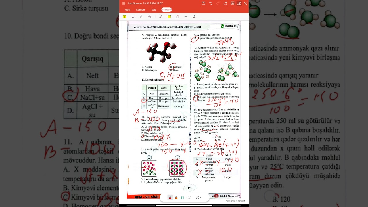 2026 Kimya RFM hazırlıq.Rfm sınaq N1#keşfet #education #kəsfet#keşfetbeniöneçıkar#kəsfet #rfm #kimya
