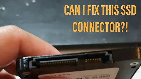 This SSD drive has a broken connector! let's see if i can i save it!