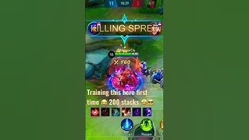 Mobile legend- ALDOUS 200 stacks training first time #shorts