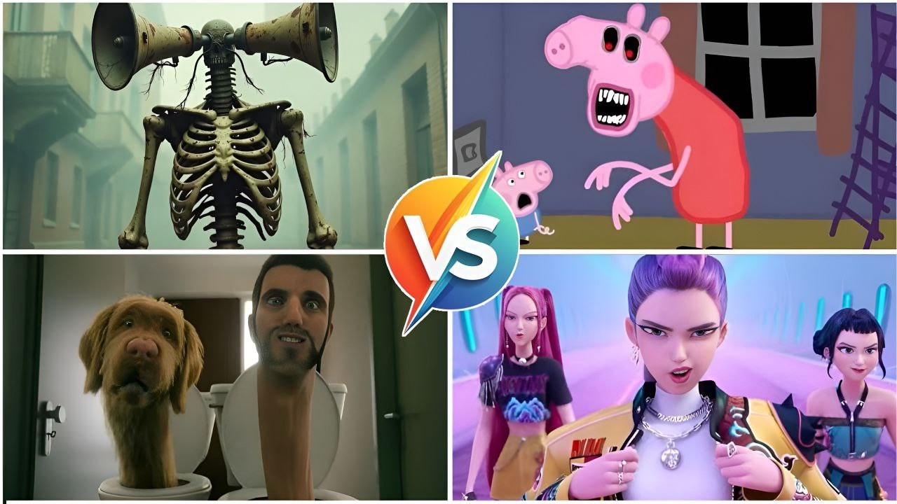Skibidi Toilet🆚PEPPA PIG.EXE 🆚Siren Head 🆚Kpop demon hunter 🎶 Tiles Hop EDM Rush