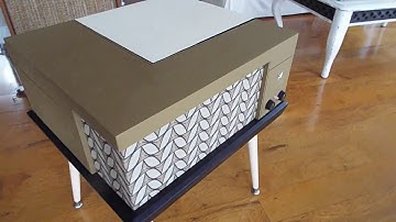 Voice of Music  4 speed record player playing a 78 RPM record