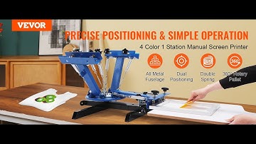 VEVOR Screen Printing Machine 4 Color 1 Station