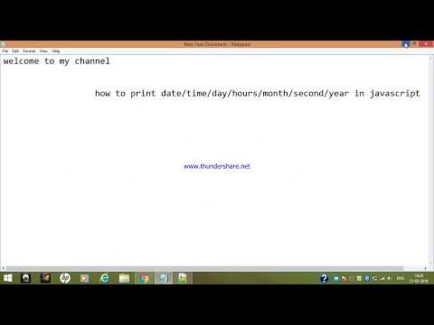 how to print date/time/hours/second/minute/day/year in webpage using javascript