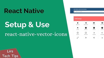 React Native: Setup & Use (react-native-vector-icons)