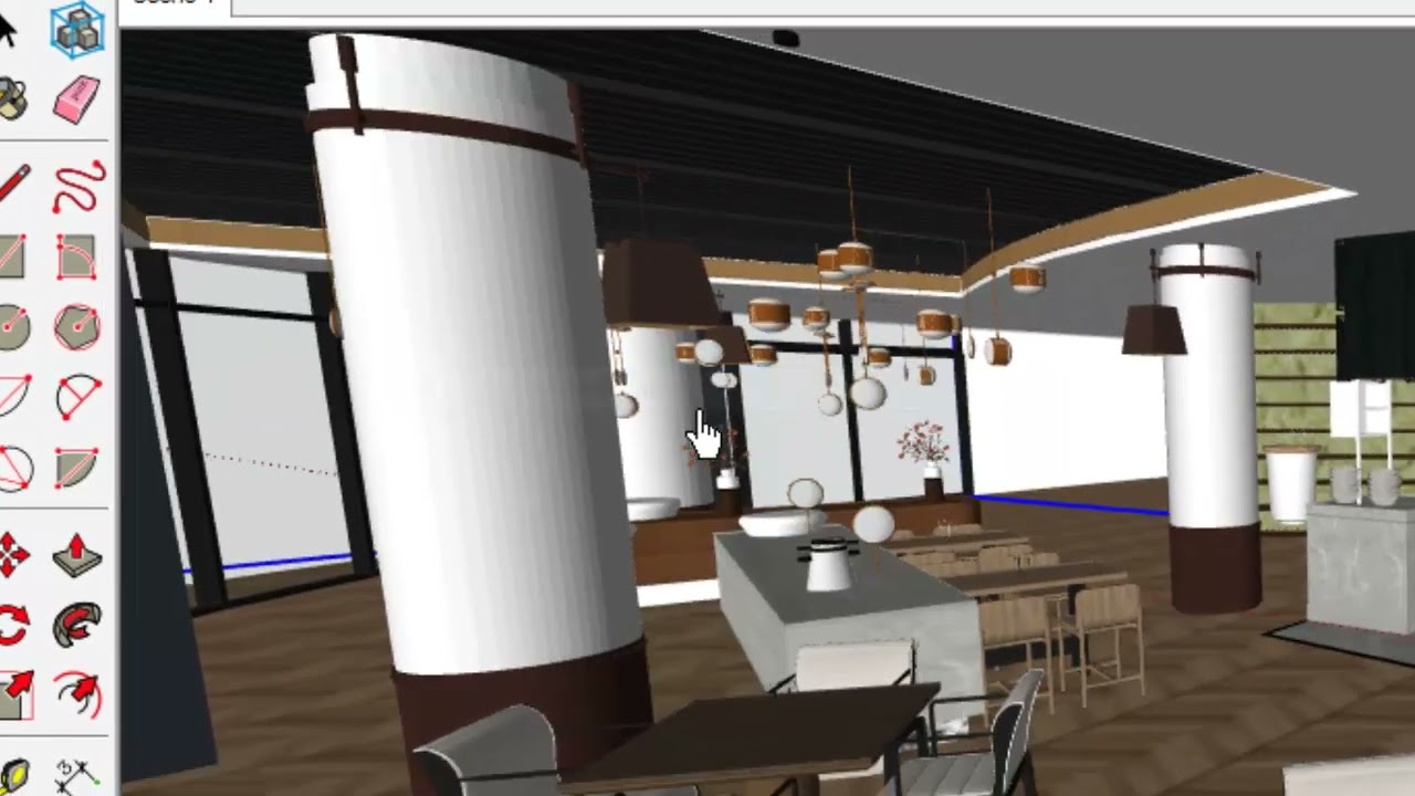 Hướng dẫn: Xuất file 3D và file 2D trên Sketchup,kèm render AI file anhe từ SU