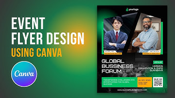 Create Professional Event Flyer in Canva | Webinar, Conference & Workshop Design Tutorial