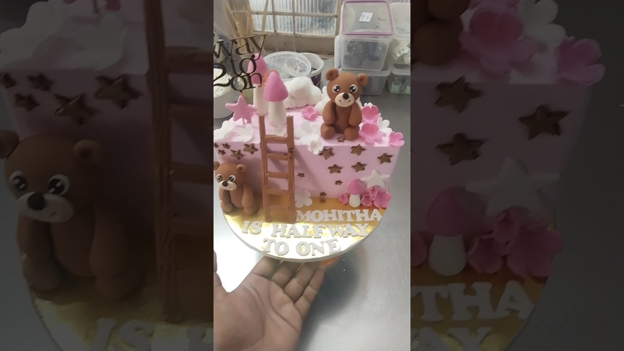 half birthday cake, half birthday cakes, half birthday cake girl teddy bear half birthday cake birth