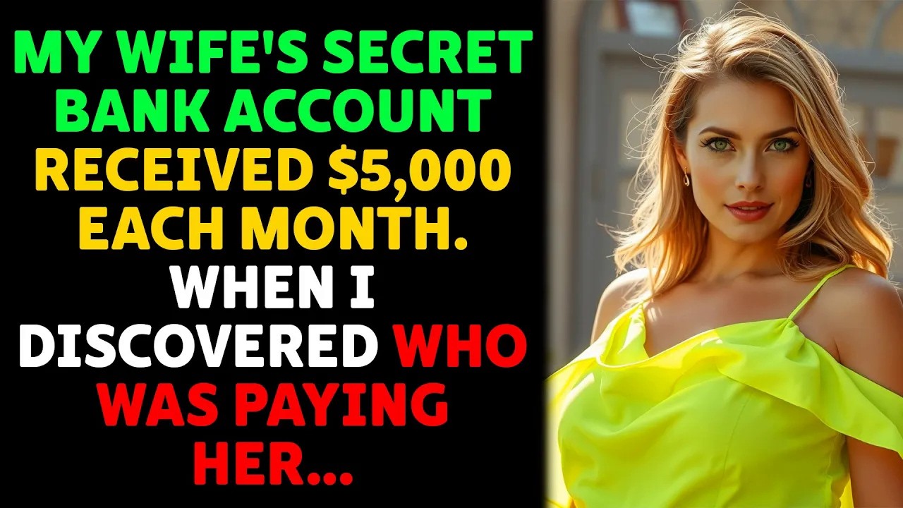 My wife's secret bank account received $5,000 each month When I ...