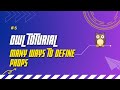 [5] Many Ways To Define Props (Debug Mode)