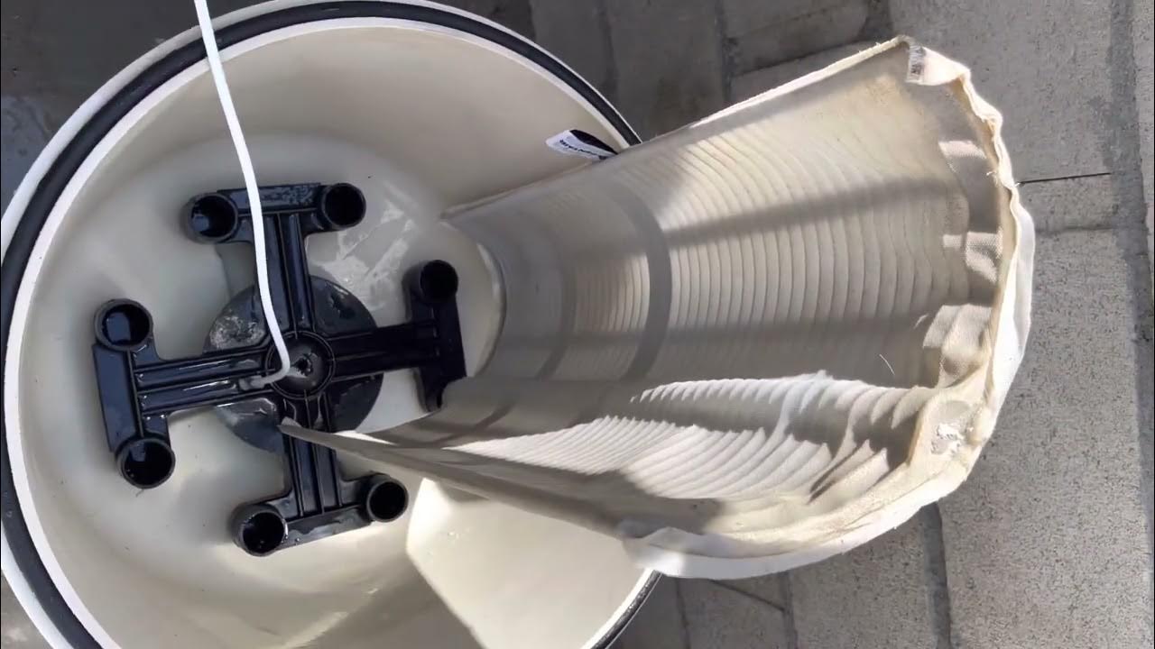Cleaning a Pool filter (pentair 4000) YouTube