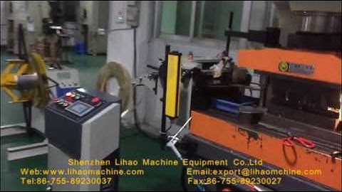 lihao machine DC NC servo feeder work with C 60 60T high speed press machine