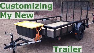 Customizing My New Firewood Hauling Trailer With Sides And Tongue Box