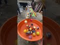 The healing power of a giant orange funnel with a rotating ball ② #diy #galtmarblerun