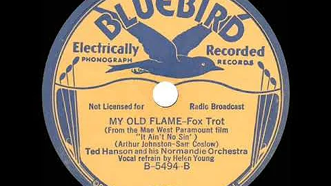 1934 Ted Hanson - My Old Flame (Helen Young, vocal)_
