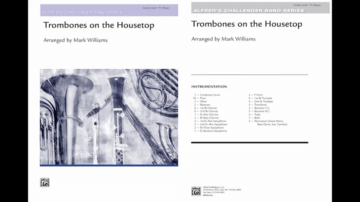 Trombones on the Housetop, arr. Mark Williams  Sco...