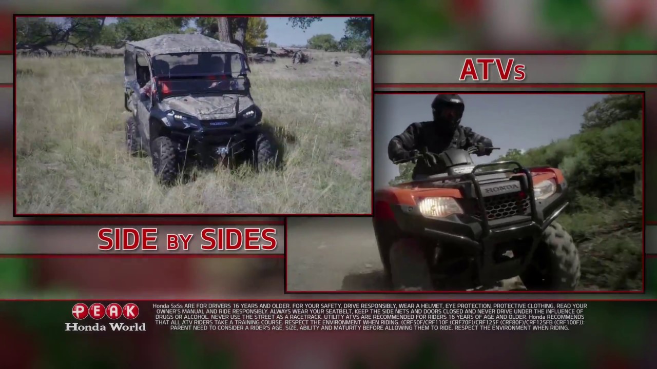 Peak Honda World ATV UTV Holiday Sale