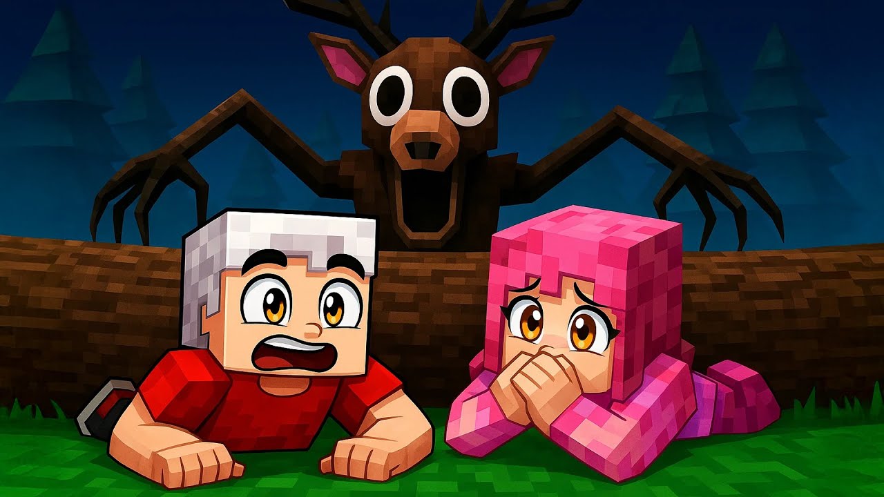 SPĘDZAMY 99 NOCY w LESIE w Minecraft!