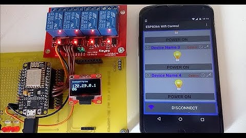ESP8266 WiFi Bedieningselement (relais)