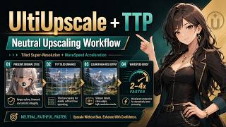 Neutral AI Upscaling Workflow: UltiUpscale + TTP Tiled Super-Resolution + WaveSpeed