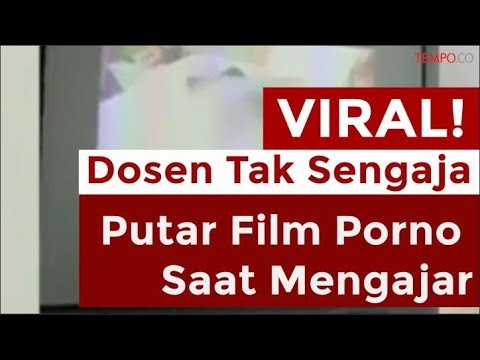Viral, Dosen Ini Tak Sengaja Putar Film Porno Saat Mengajar