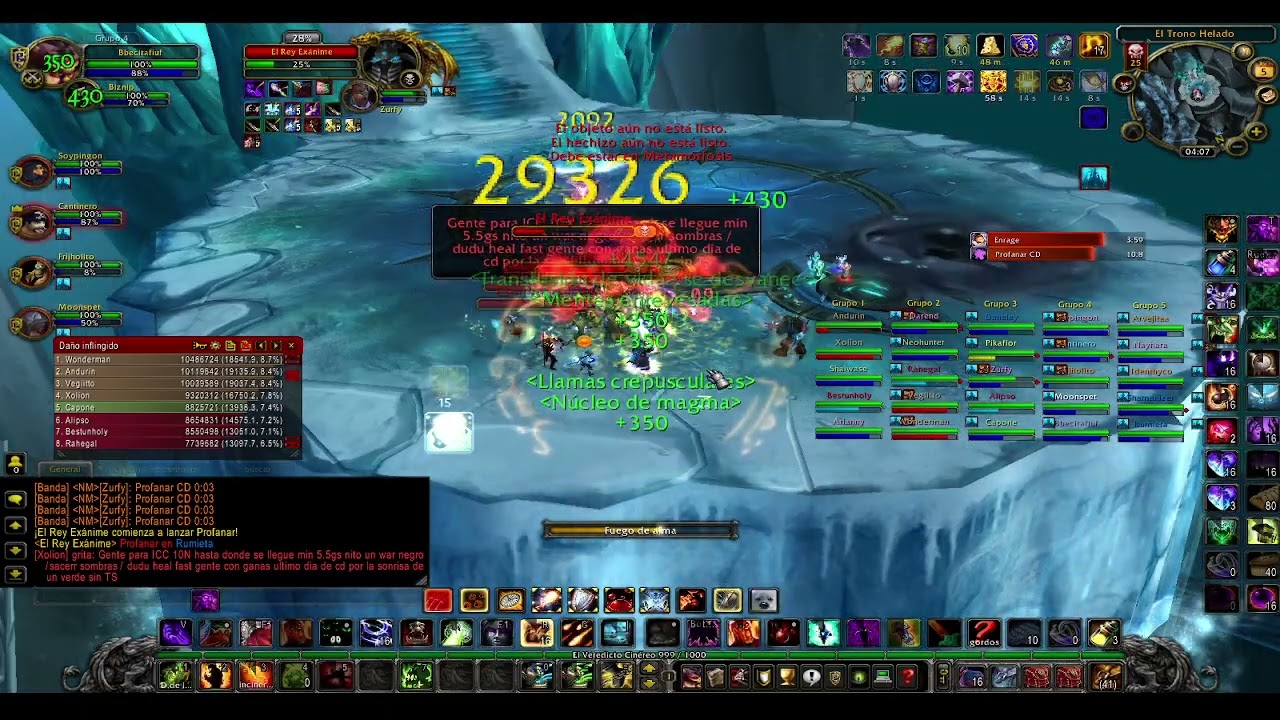 Matando LK ICC25H WoWAura. terminara baneado el líder?