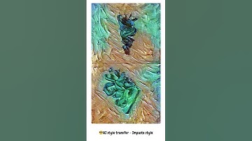 AI art generation and AI style transfer - Impasto style