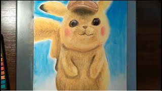 How to Draw and Paint Detective Pikachu | Soft Pastel screenshot 1
