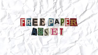Crumpled Paper Loop FREE ASSET | Lonewolf Effect
